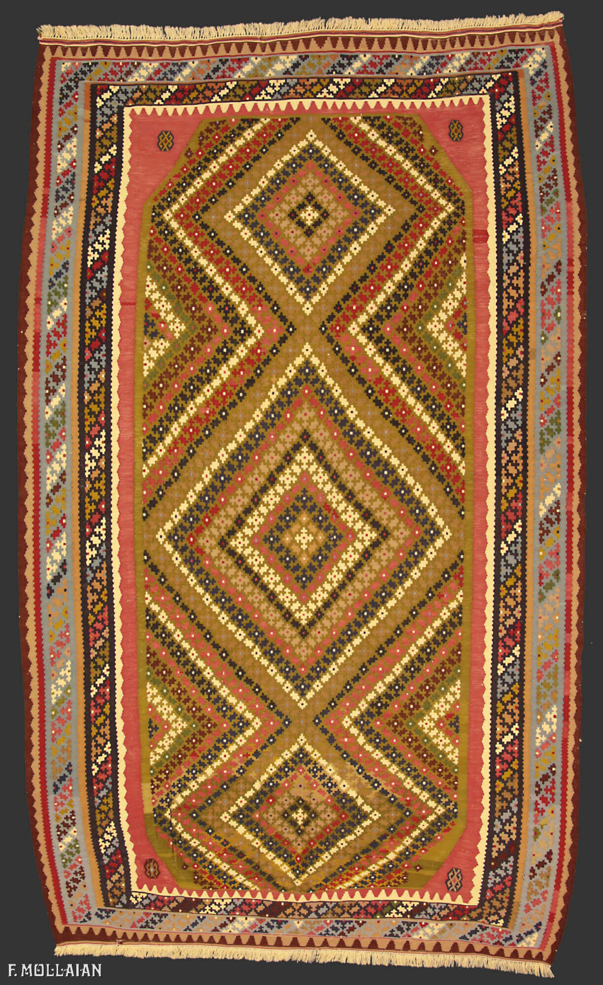 Antiker Persischer Kilim Kashkai (Qashqay) Fine n°:51161346